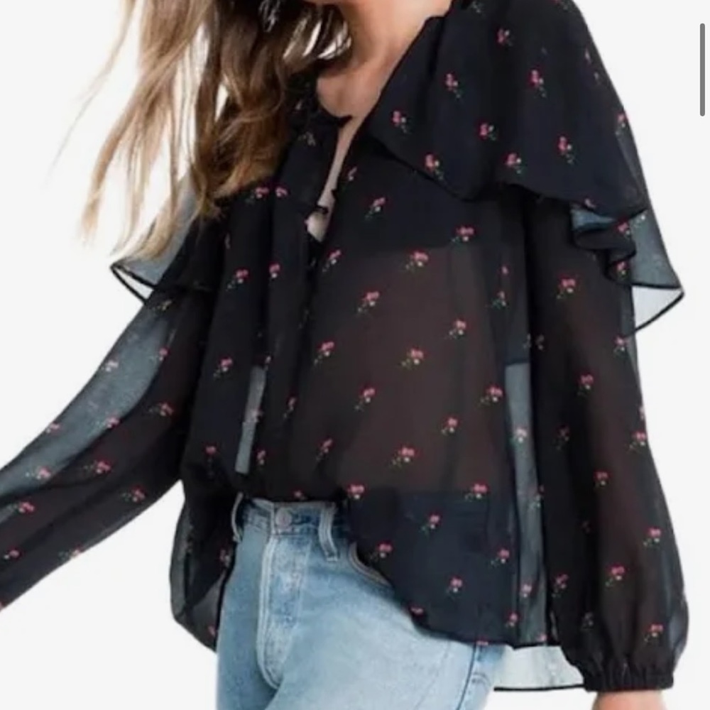Wild fox blouse medium